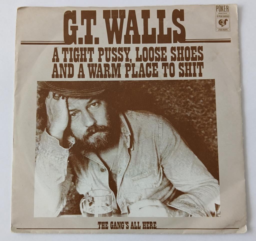 G.T. Walls - A tight pussy, loose shoes and a warm place to, Ophalen of Verzenden, Gebruikt, Pop, Single
