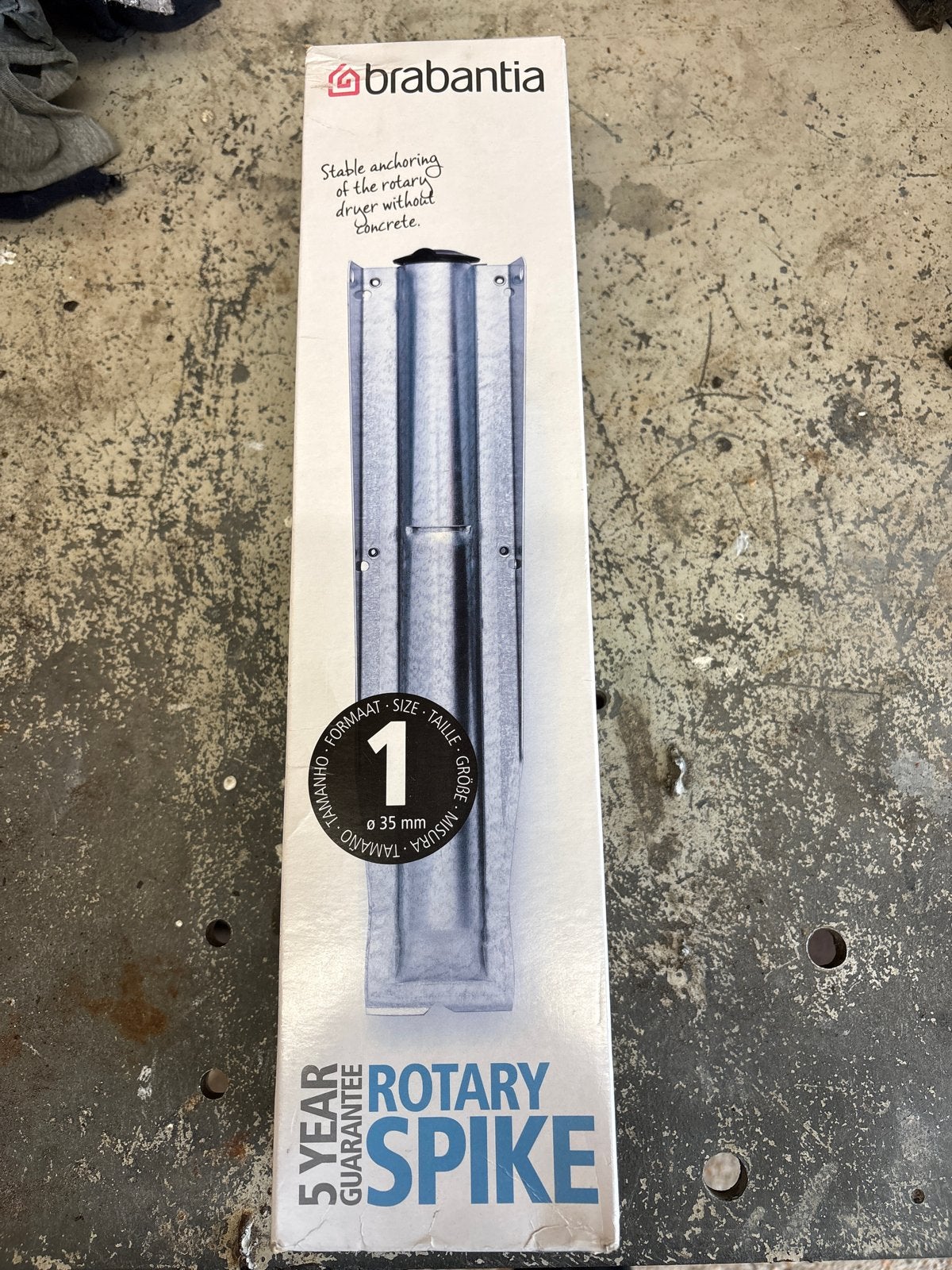Brabantia Grondanker 35mm voor Droogmolen, Ophalen of Verzenden, Nieuw