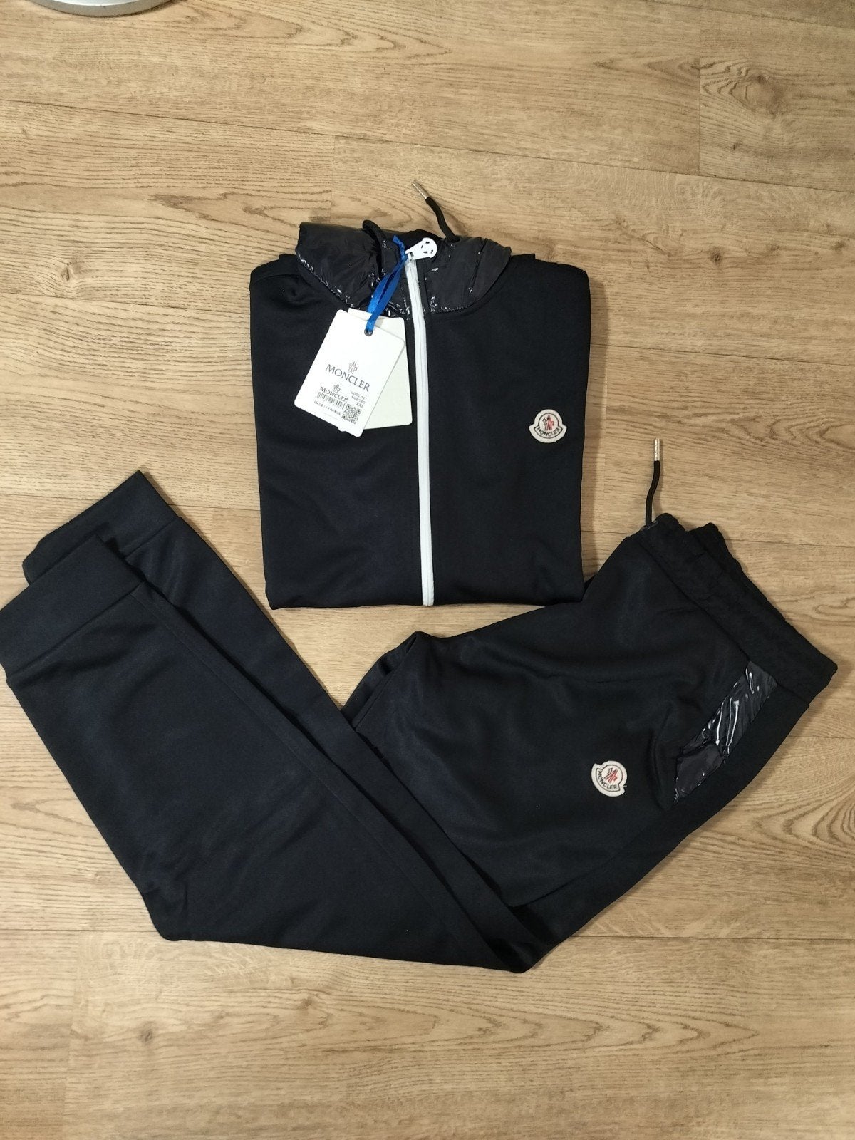 Moncler tuta ensemble trainingspak set maat L, Maat 52/54 (L), Moncler, Zwart, Ophalen of Verzenden