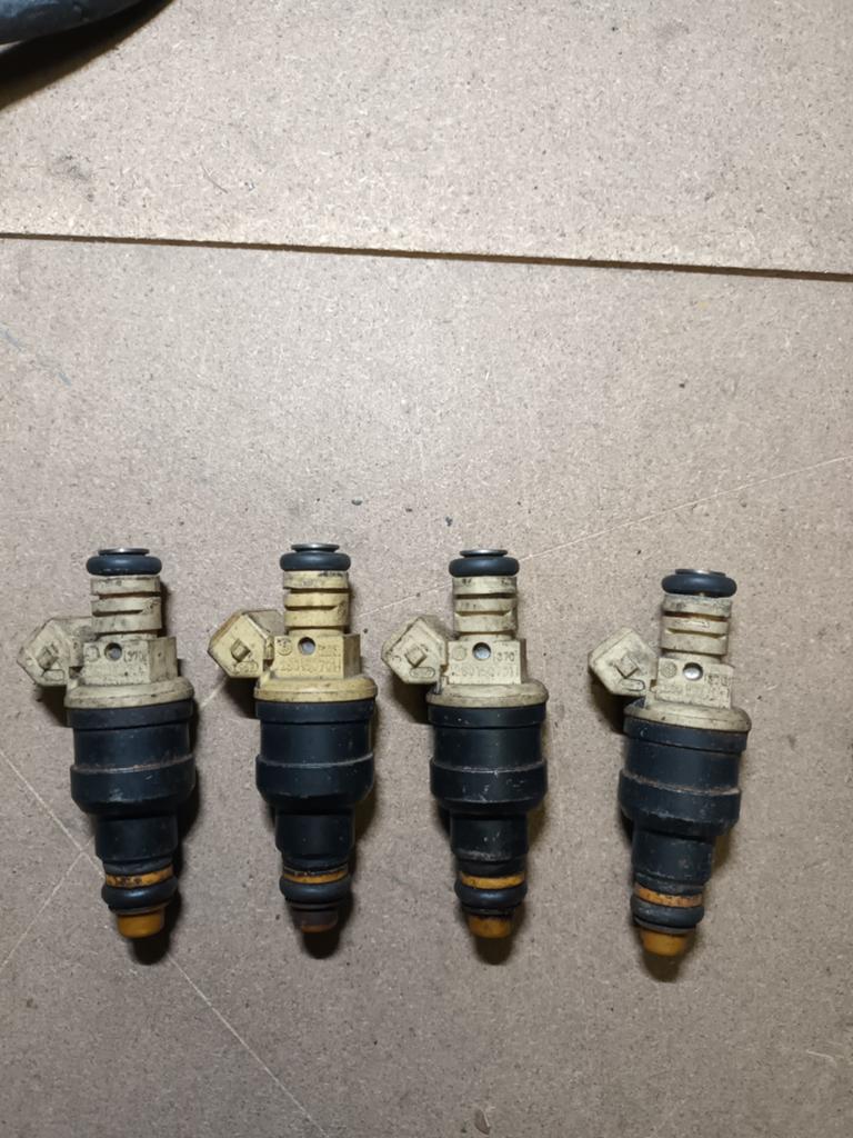 4 injectoren, bosch 0280150701 tbv Alfa, Fiat, Lancia, Ophalen of Verzenden, Gebruikt, Alfa Romeo