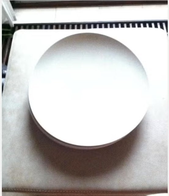 4 design borden intermezzo keramiek beige,diameter 32 cm, Overige merken, Keramiek, Ophalen of Verzenden, Zo goed als nieuw