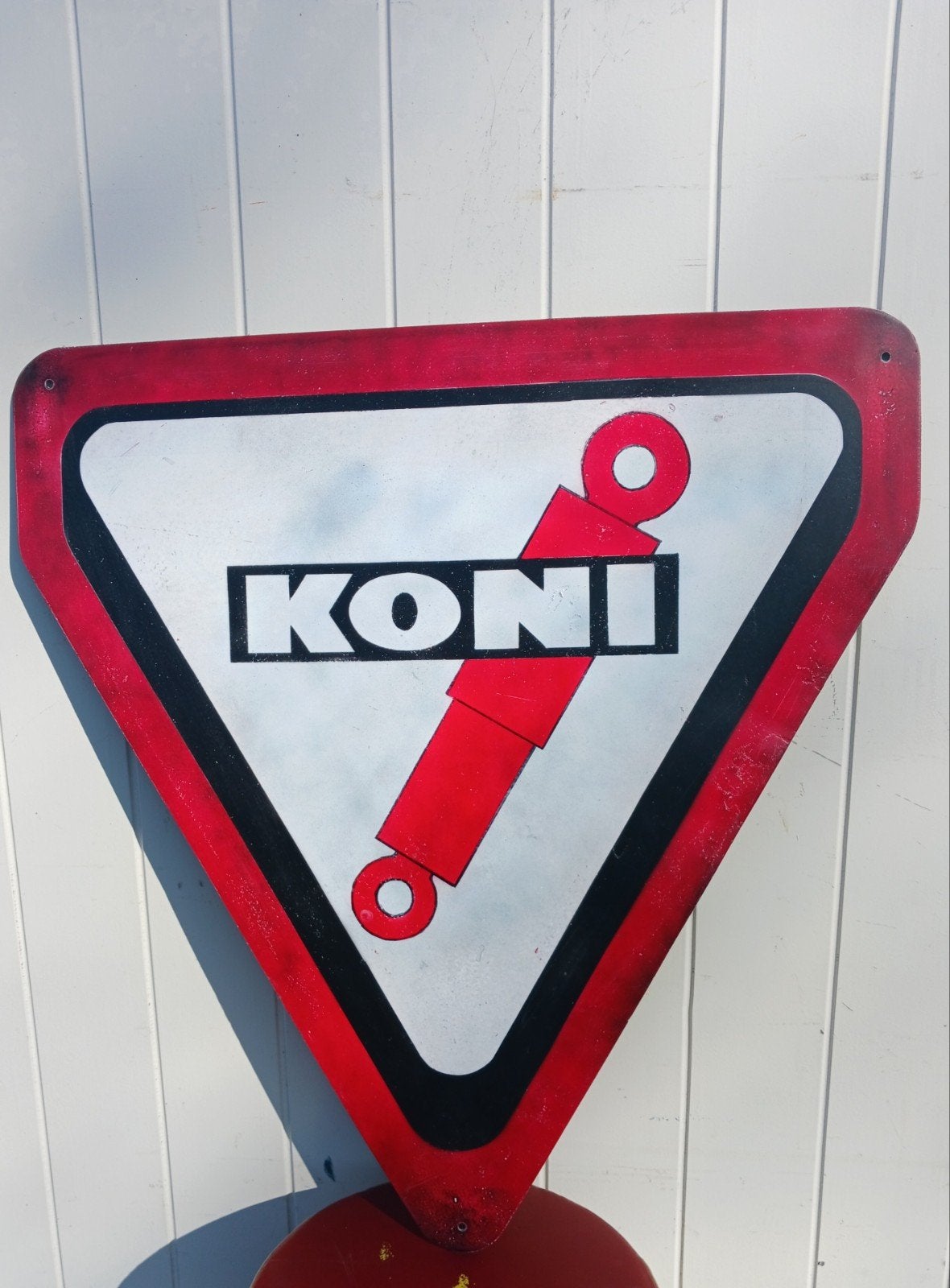 Koni schokbrekers reclamebord, Verzamelen, Reclamebord, Gebruikt, Ophalen of Verzenden, Nederland