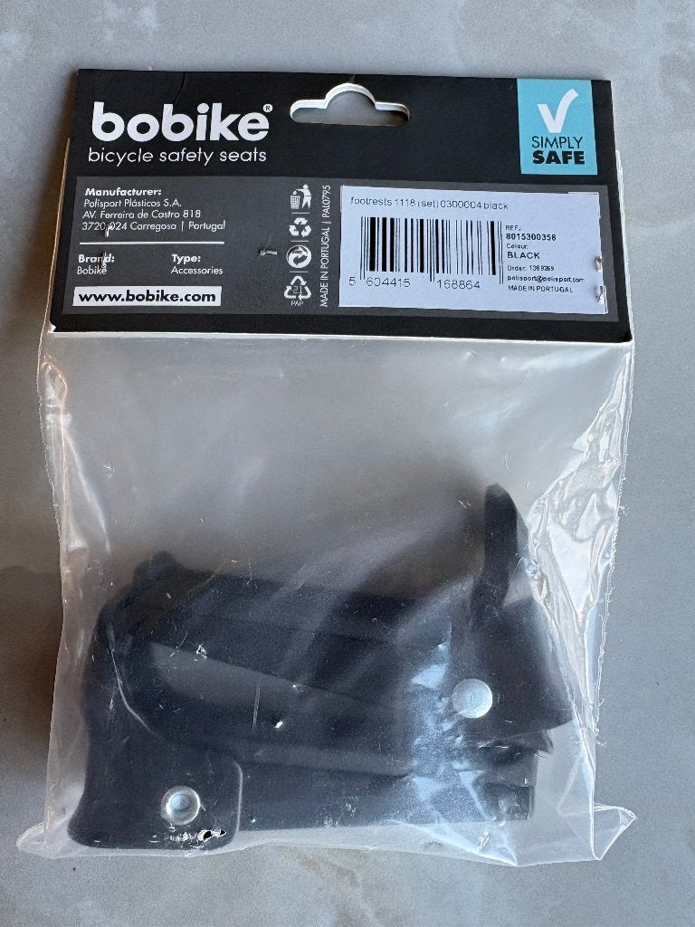 Bobike voetsteunen 1118 zwart – nieuw in verpakking, Achterzitje, Voetsteuntjes, Nieuw, Ophalen of Verzenden