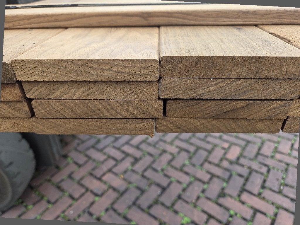 Hardhouten planken 1.8x11.5 cm - nr: HP228, Ophalen, Planken, Nieuw, Hardhout