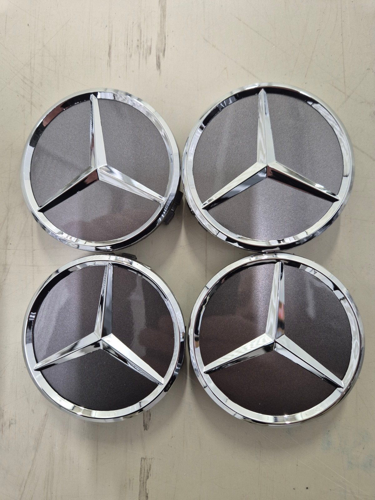 Mercedes Benz Naafdoppen - 75mm (Set van 4), Auto diversen, Wieldoppen, Ophalen of Verzenden, Nieuw