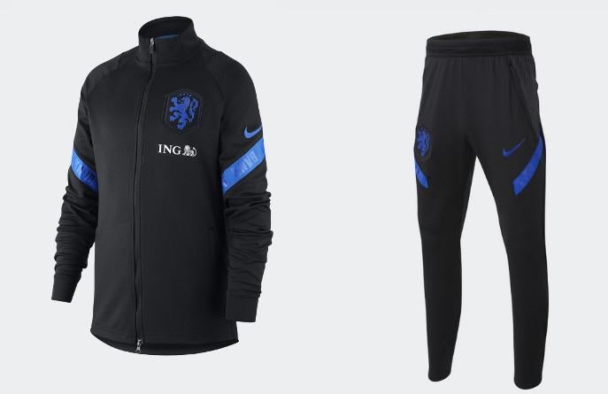 Nike Nederland Trainingspak Zwart/Blauw, Zwart, Overige maten, Ophalen of Verzenden, Zo goed als nieuw