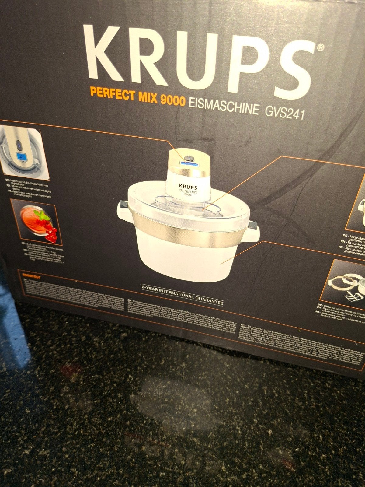 Krups Perfect Mix 9000 GVS241 IJsmachine, Ophalen, Zo goed als nieuw