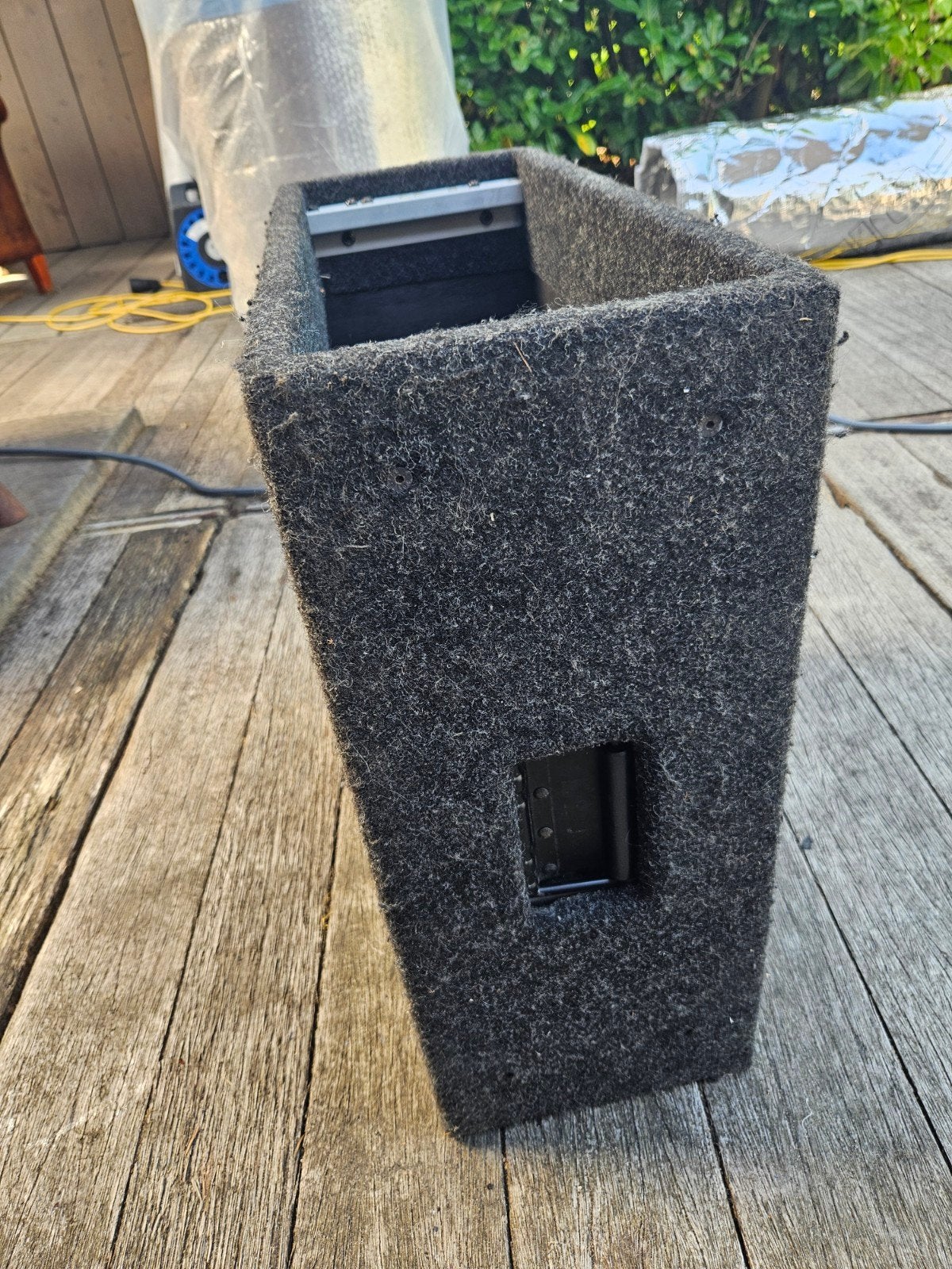 19 inch Flightcase 4U gestoffeerd - 52,5cm diep, Ophalen, Gebruikt, Speaker of Versterker, Flightcase