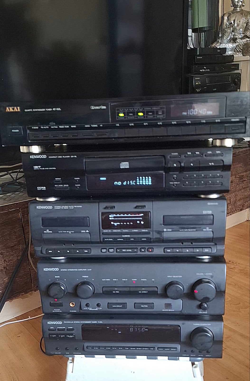 Kenwood Stereo  +  Losse Akai .  Bieden graag, Gebruikt, Losse componenten, Cassettedeck, Ophalen
