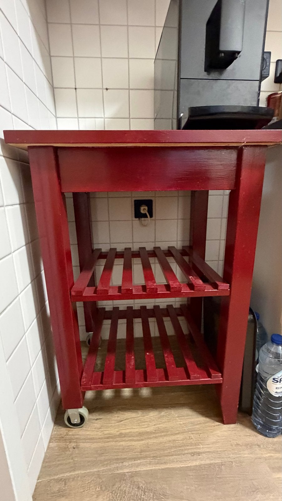 IKEA Bekväm Keukentrolley - Rood, Ophalen, Gebruikt, Hout, IKEA