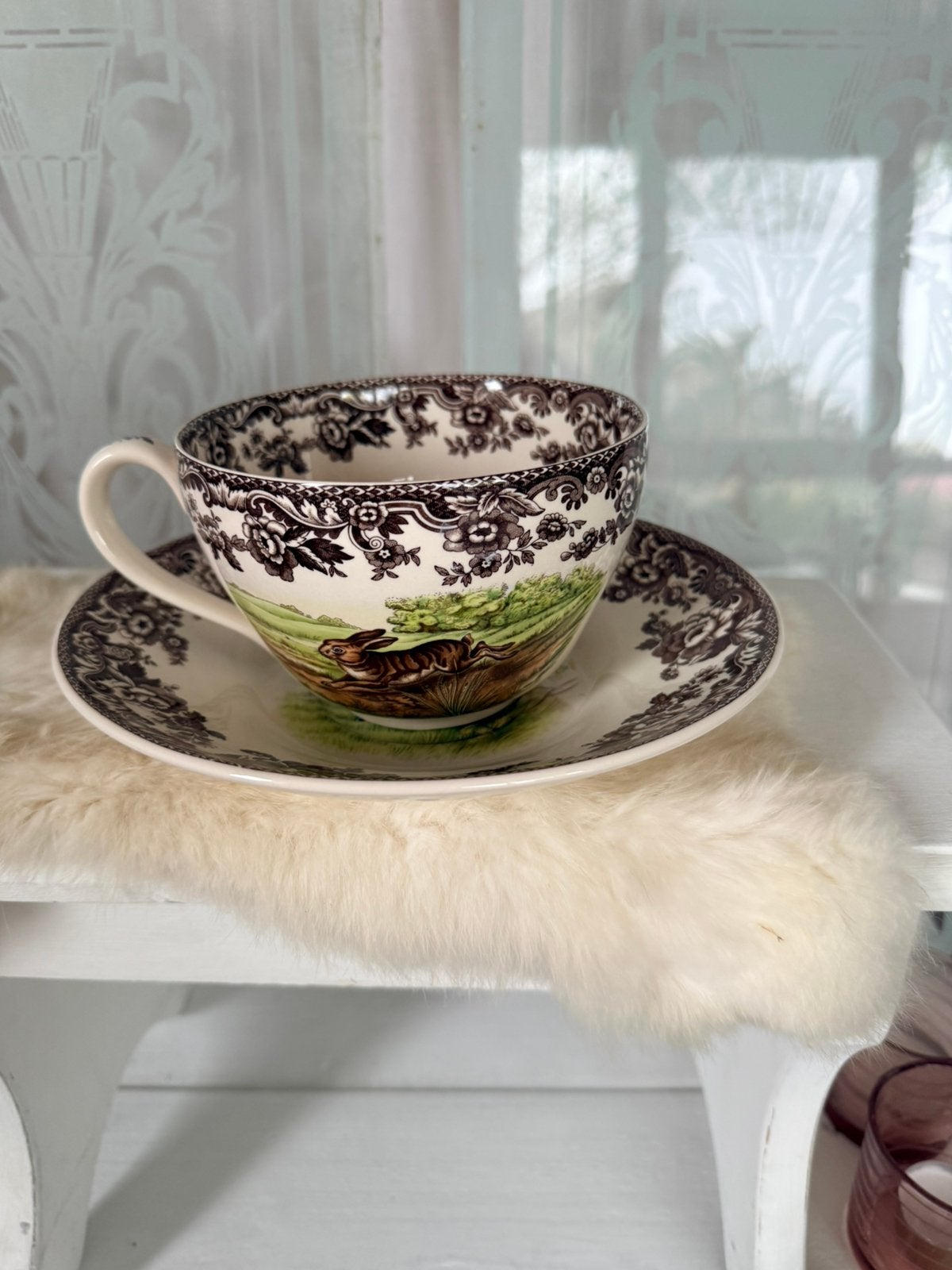 Spode Woodland soep/jumbokop en diep bord nieuw, Ophalen, Nieuw, Porselein, Bord of Schaal