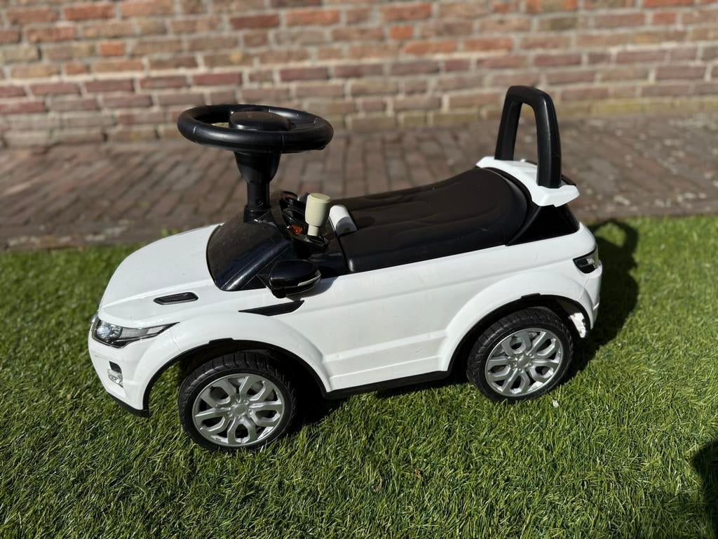 Gave loopauto Range Rover wit, Kinderen en Baby's, Ophalen of Verzenden, Zo goed als nieuw, Loopvoertuig