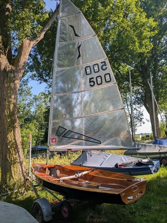 Wedstrijd Solo, Watersport en Boten, Open zeilboten, Ophalen, Gebruikt, Solo, Hout
