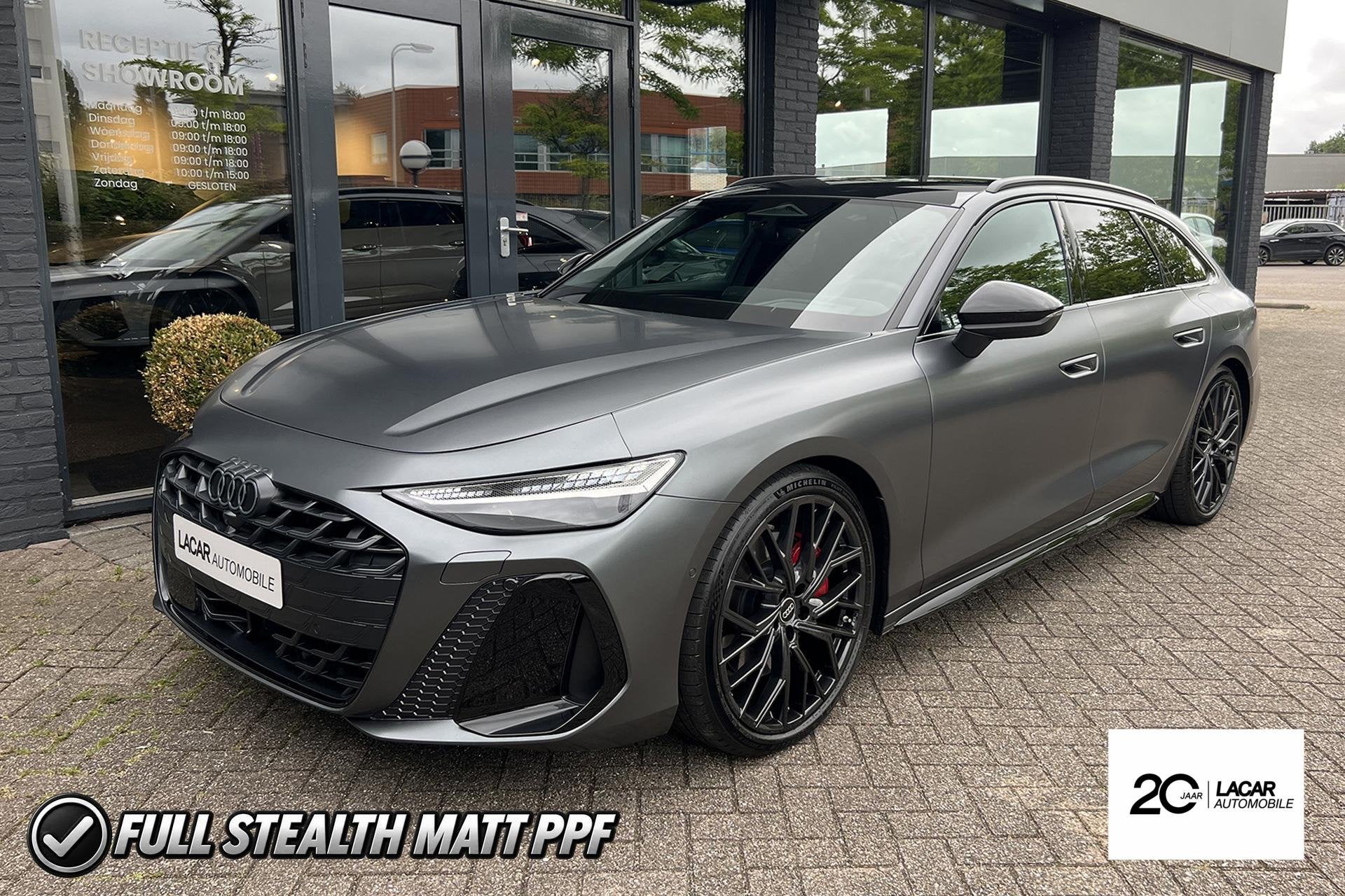 Audi A6 Avant ehybrid Quattro Tech Pro I Luchtv. I Mat PPF, Auto's, Automaat, Dealer onderhouden, Zwart, 4 cilinders
