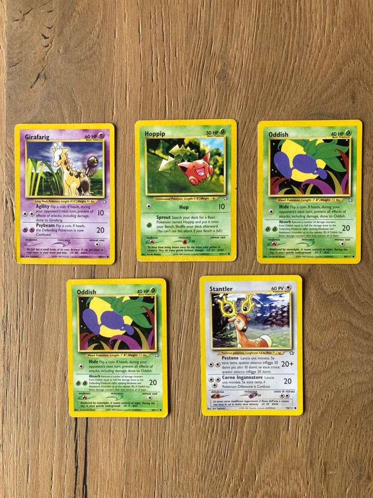 Pokémon Neo Genesis (2000) Kaarten, Ophalen of Verzenden, Gebruikt, Meerdere kaarten