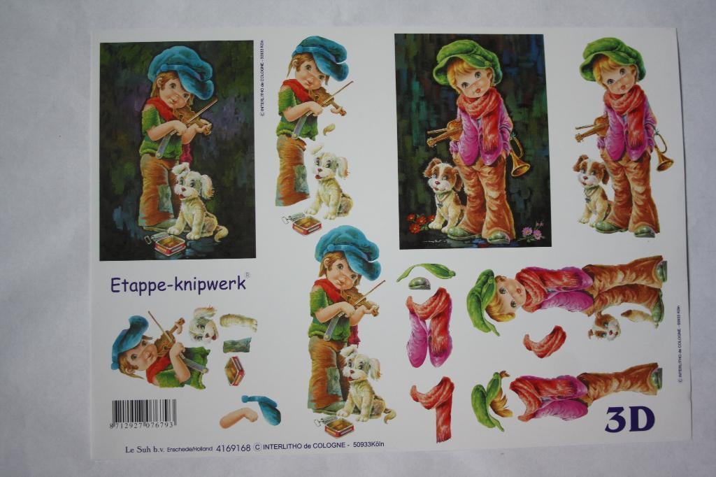 Knipvel 3D etappeknipwerk kinderen 9096, Ophalen of Verzenden, Nieuw, Kind, Knipvel