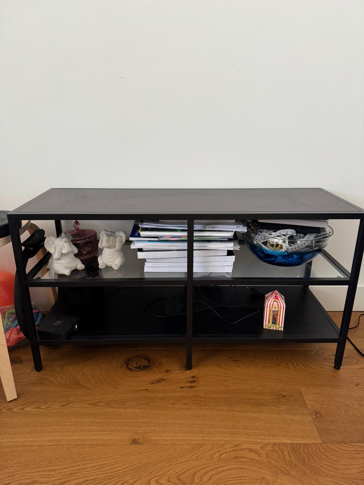 IKEA VITTSJÖ TV bnch 100x36x53, Ophalen, Zo goed als nieuw, 25 tot 50 cm, Rechthoekig