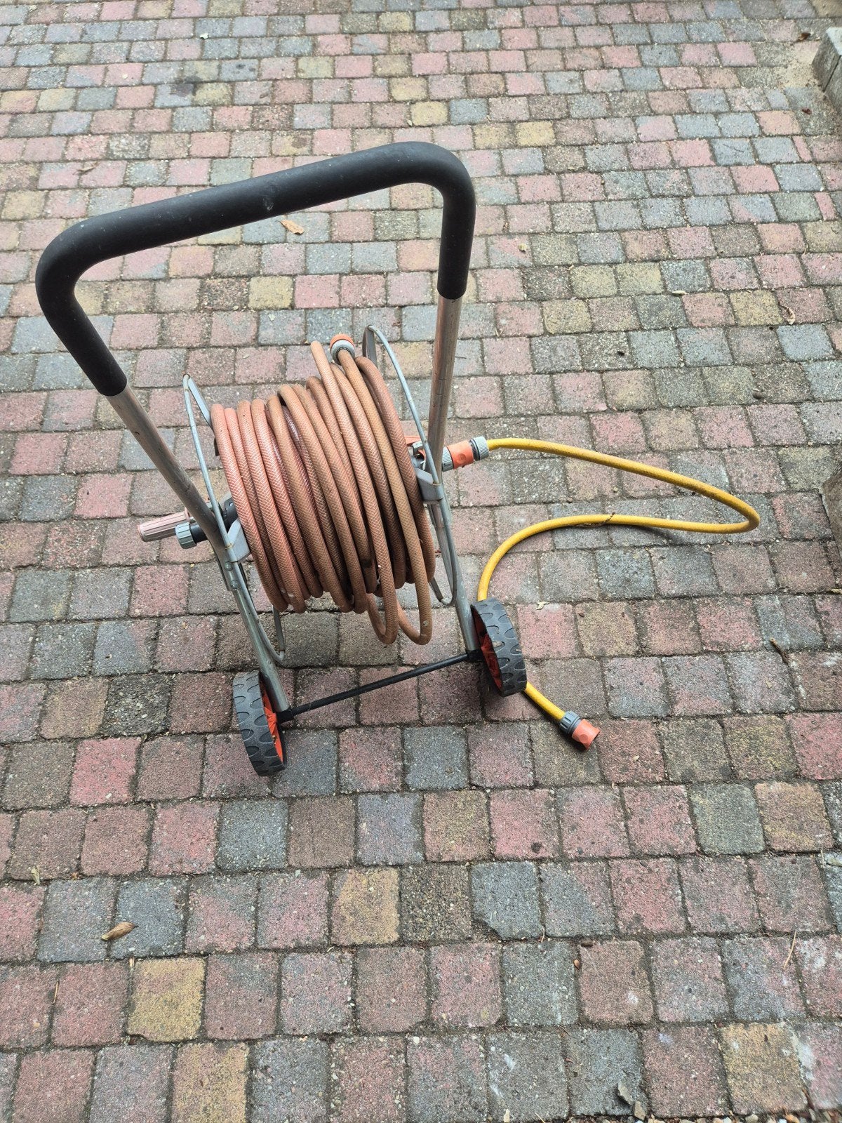 Tuinslang op haspel 25 meter, Tuin en Terras, Tuinslangen, Ophalen, Gebruikt, Tuinslanghaspel