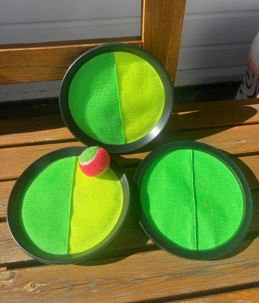 Catchball vangbalspel catch ball buitenspeelgoed 3 personen, Ophalen of Verzenden