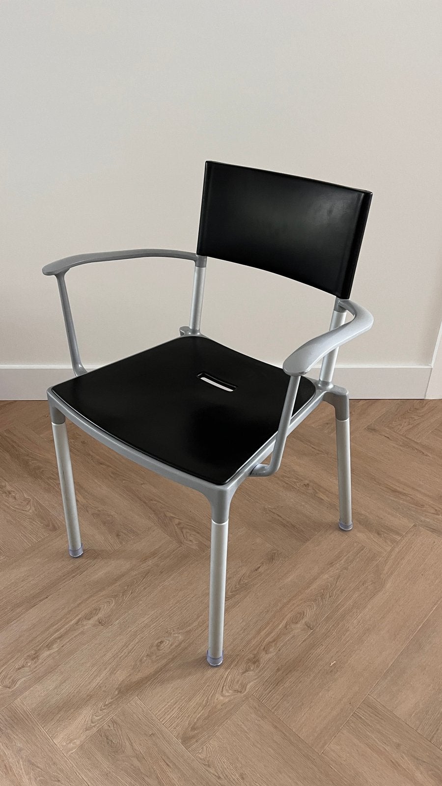Blitz Eetkamerstoelen 6 stuks, Ophalen, Gebruikt, Metaal, Grijs