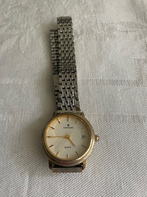 Junghans quarts  Dames horloge, Ophalen of Verzenden, Gebruikt, Staal, Overige merken