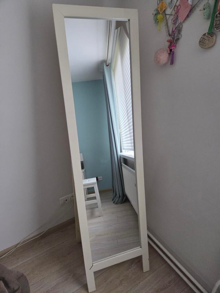 Staande spiegel, Huis en Inrichting, Woonaccessoires | Spiegels, Ophalen, Minder dan 50 cm, Gebruikt, 150 tot 200 cm