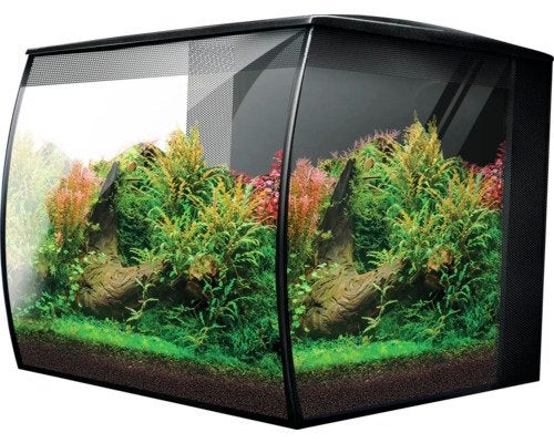 Fluval flex aquarium, Ophalen, Fluval, Verwarming, Gevuld zoetwateraquarium