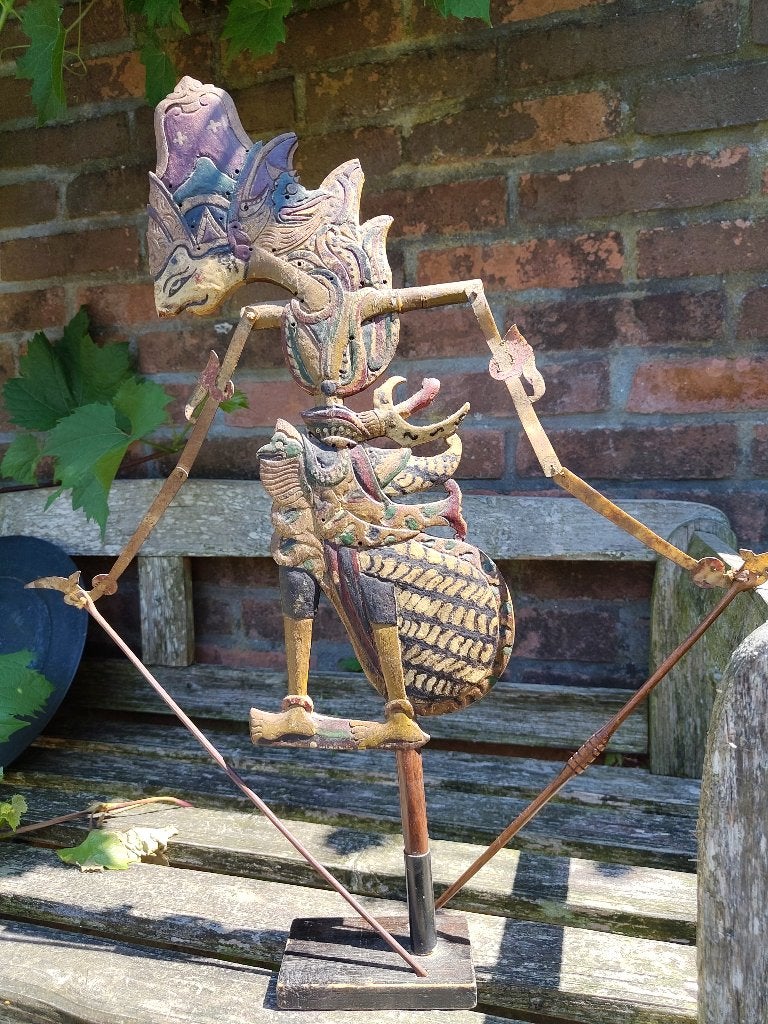 wajang pop, Antiek en Kunst, Kunst | Niet-Westerse kunst, 54 cm, Meerkleurig, Pop, Overige herkomsten