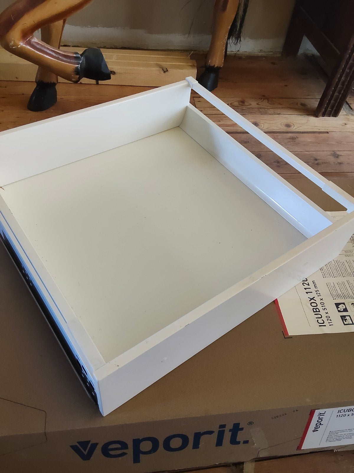 2x IKEA MAXIMERA lade hoog 20x60x60cm wit front METOD, Ophalen