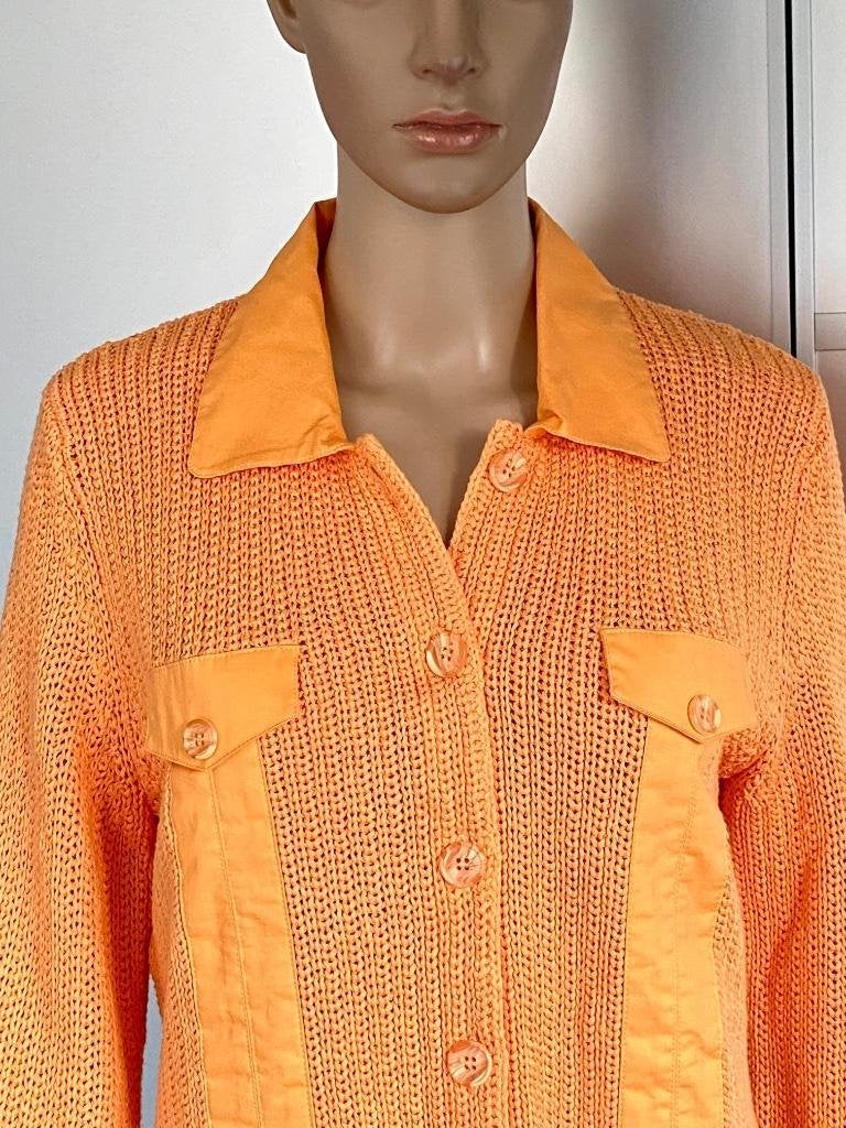J88 Gerry Weber maat 40=M trui vest blouse zalm-roze, Kleding | Dames, Truien en Vesten, Maat 38/40 (M), Oranje, Ophalen of Verzenden
