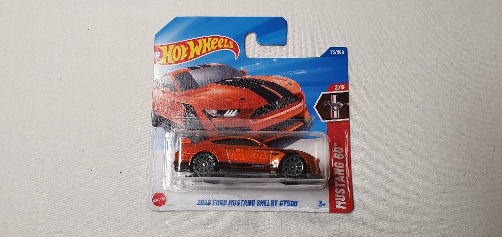 Hot Wheels 2020 Ford Mustang Shelby GT500 oranje, Ophalen of Verzenden, Nieuw, Auto
