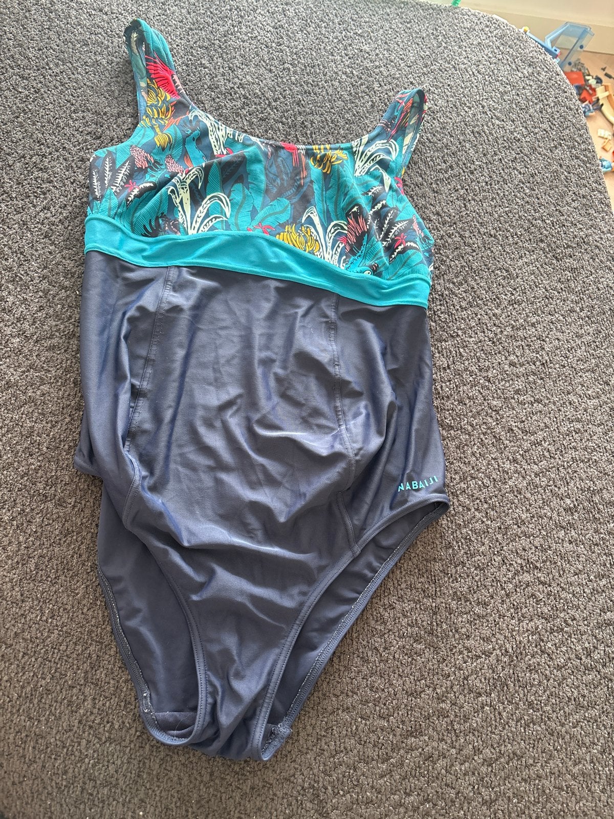 Nabaiji Badpak met tropische print, Ophalen of Verzenden, Zo goed als nieuw, Meerkleurig, Badpak