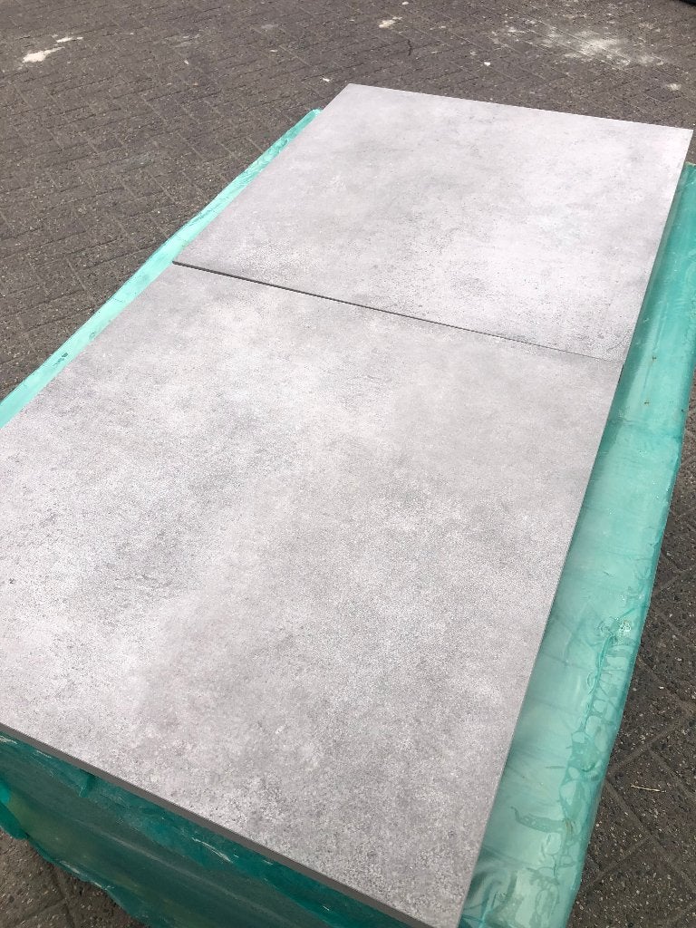 keramische terrastegels 60x60x3 1 ste keus betonlook, Tuin en Terras, Keramiek, Nieuw, Ophalen of Verzenden, 10 m² of meer