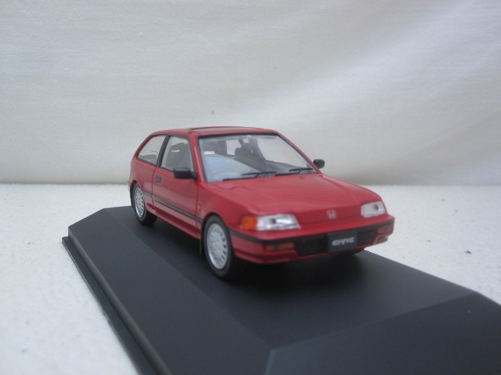 Honda Civic Si 1987 Rood 1:43 First43, Ophalen of Verzenden, Nieuw, Auto, Overige merken