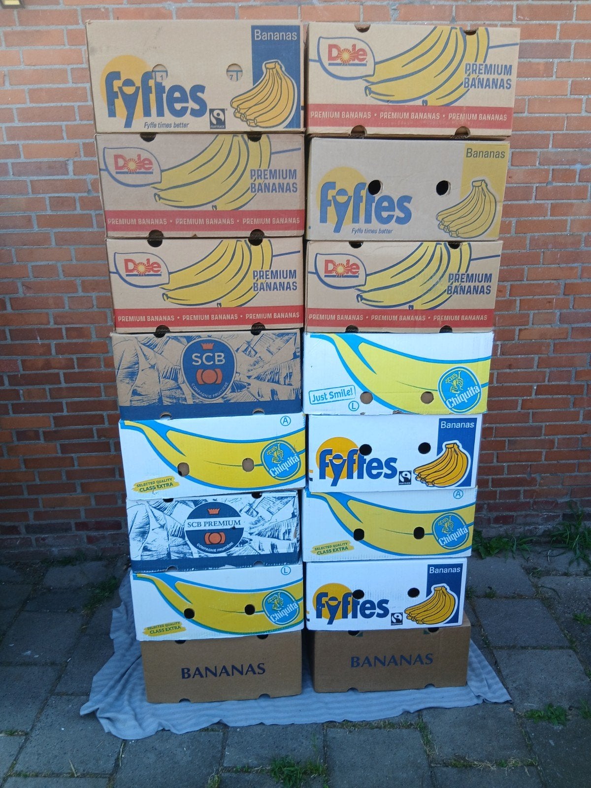 verhuisdozen bananendozen, Ophalen, Doos, 40 tot 60 cm, 50 tot 75 cm