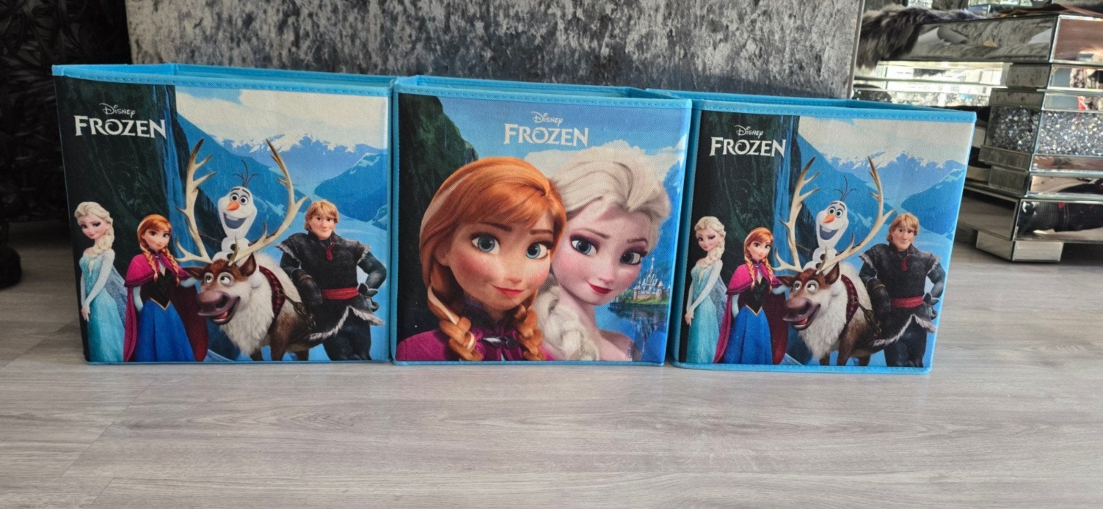 3x Disney Frozen Opbergdozen - Ideaal voor Speelgoed, Ophalen, Zo goed als nieuw