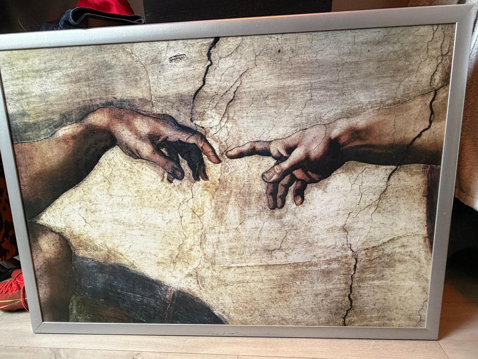 Schilderij Michelangelo, Ophalen