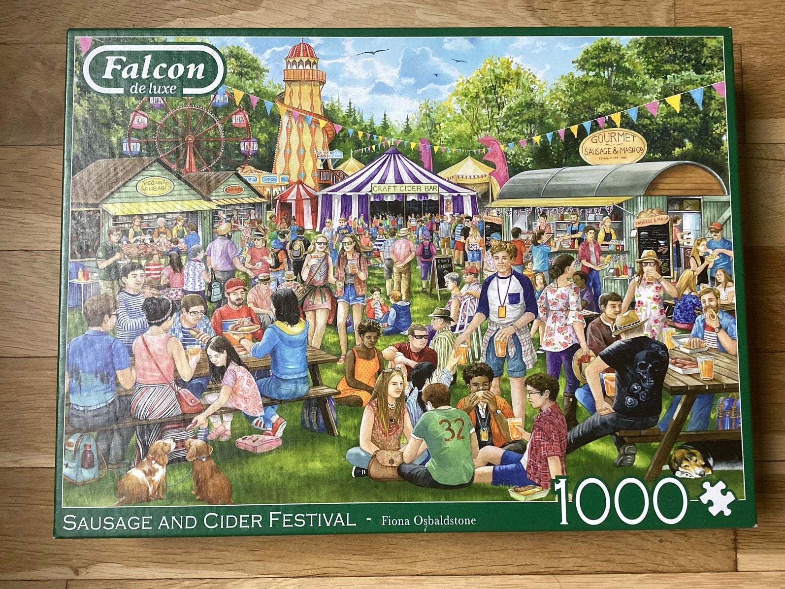 Falcon de luxe legpuzzel,1000 stukjes, Ophalen of Verzenden, 500 t/m 1500 stukjes, Gebruikt, Legpuzzel