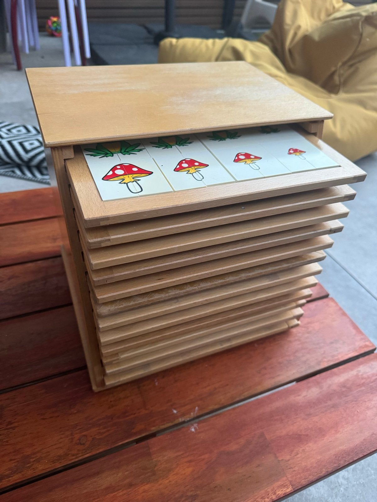 Rolf Puzzelkast met 12 Puzzels/Spellen, Kinderen en Baby's, Speelgoed | Educatief en Creatief, Ophalen, Gebruikt, Puzzelen