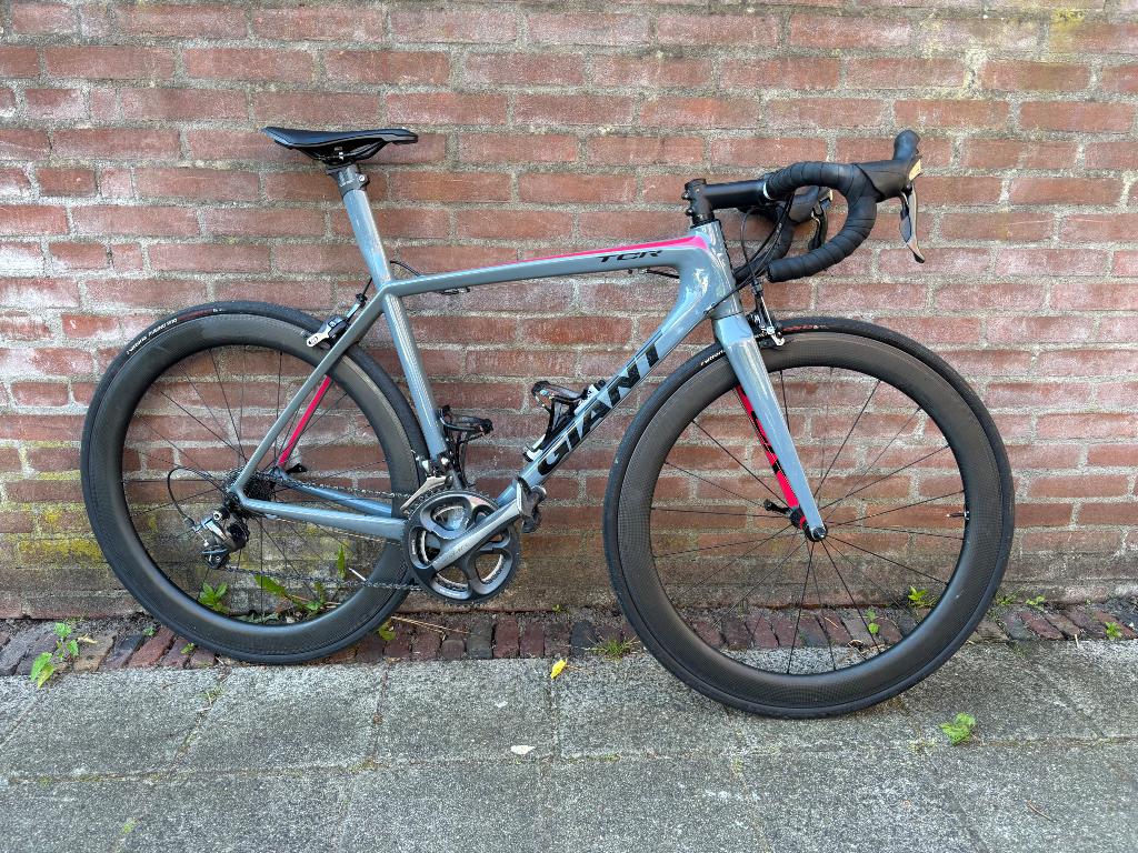 Giant TCR racefiets, Fietsen en Brommers, Fietsen | Racefietsen, Ophalen, 28 inch, Gebruikt, Carbon