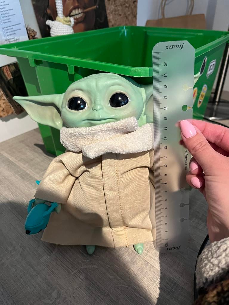 Baby Yoda pop, Ophalen of Verzenden, Zo goed als nieuw, Actiefiguurtje