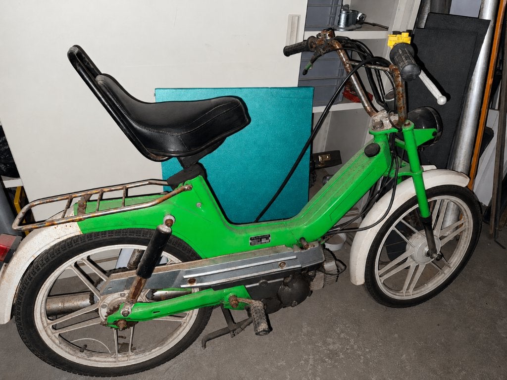 Puch maxi S brommer geel kenteken, Ophalen, Gebruikt, Maximaal 45 km/u, Maxi