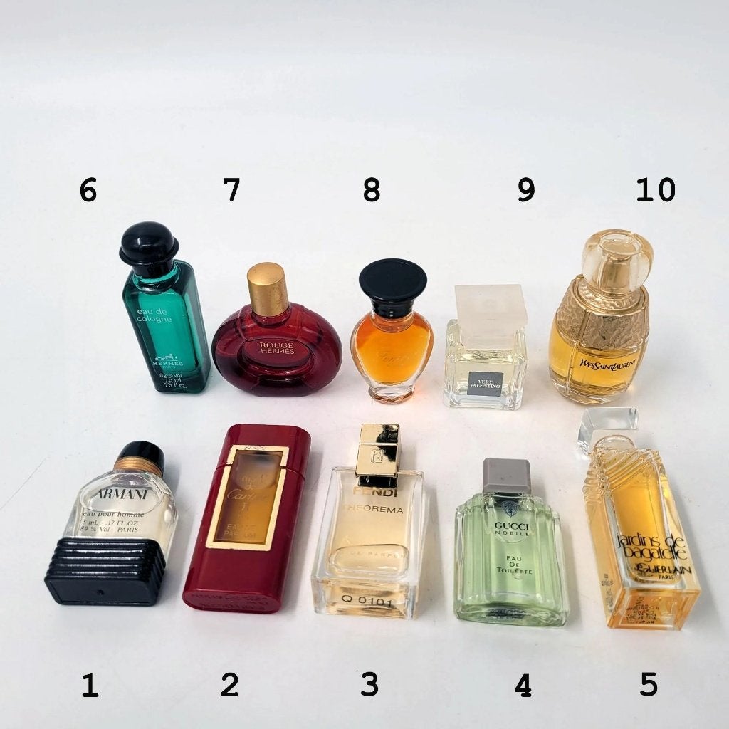 10 Miniatuur flesjes Ode toilette, Ode cologne en parfum., Verzamelen, Parfumverzamelingen, Ophalen of Verzenden, Zo goed als nieuw