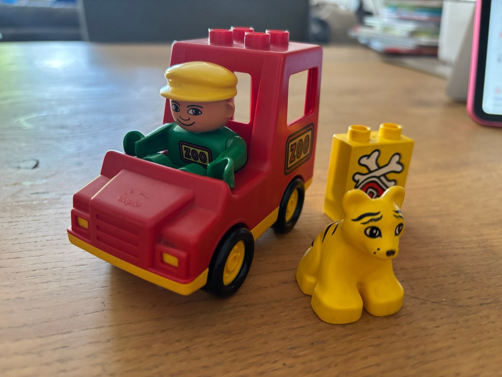 Duplo vintage 2661 compleet met figuur en tijger, Kinderen en Baby's, Speelgoed | Duplo en Lego, Gebruikt, Ophalen of Verzenden