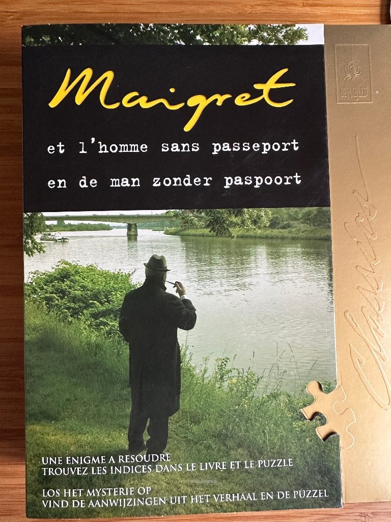 Puzzel Maigrait en de man zonder passpoort, Ophalen of Verzenden, 500 t/m 1500 stukjes, Zo goed als nieuw, Legpuzzel