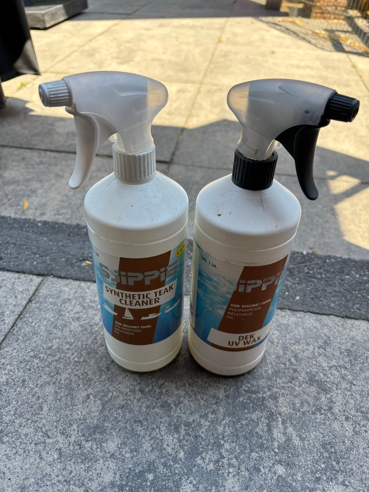 Sjippie Synthetic Teak Cleaner & Dek UV Wax, Ophalen of Verzenden, Zo goed als nieuw, Onderhoud en Reparatie