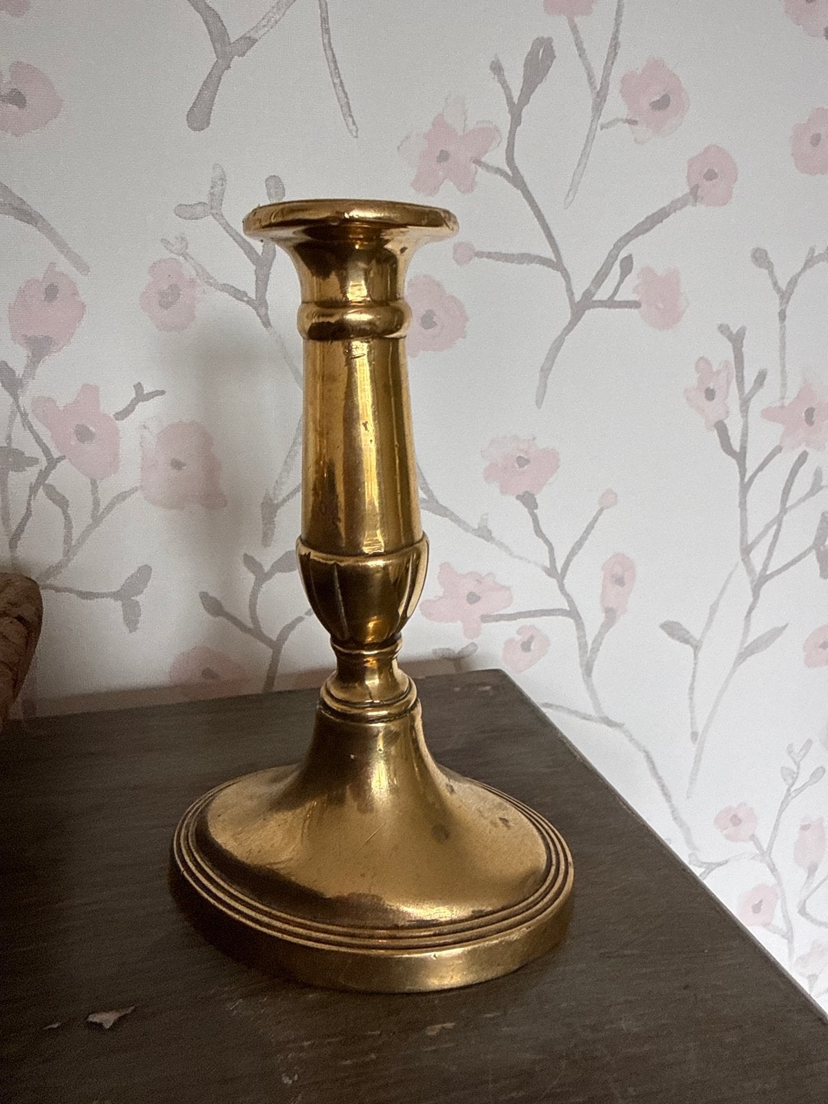 Zware Koperen Kandelaar - 16 cm Hoog, Antiek en Kunst, Antiek | Kandelaars, Ophalen, Koper of Brons