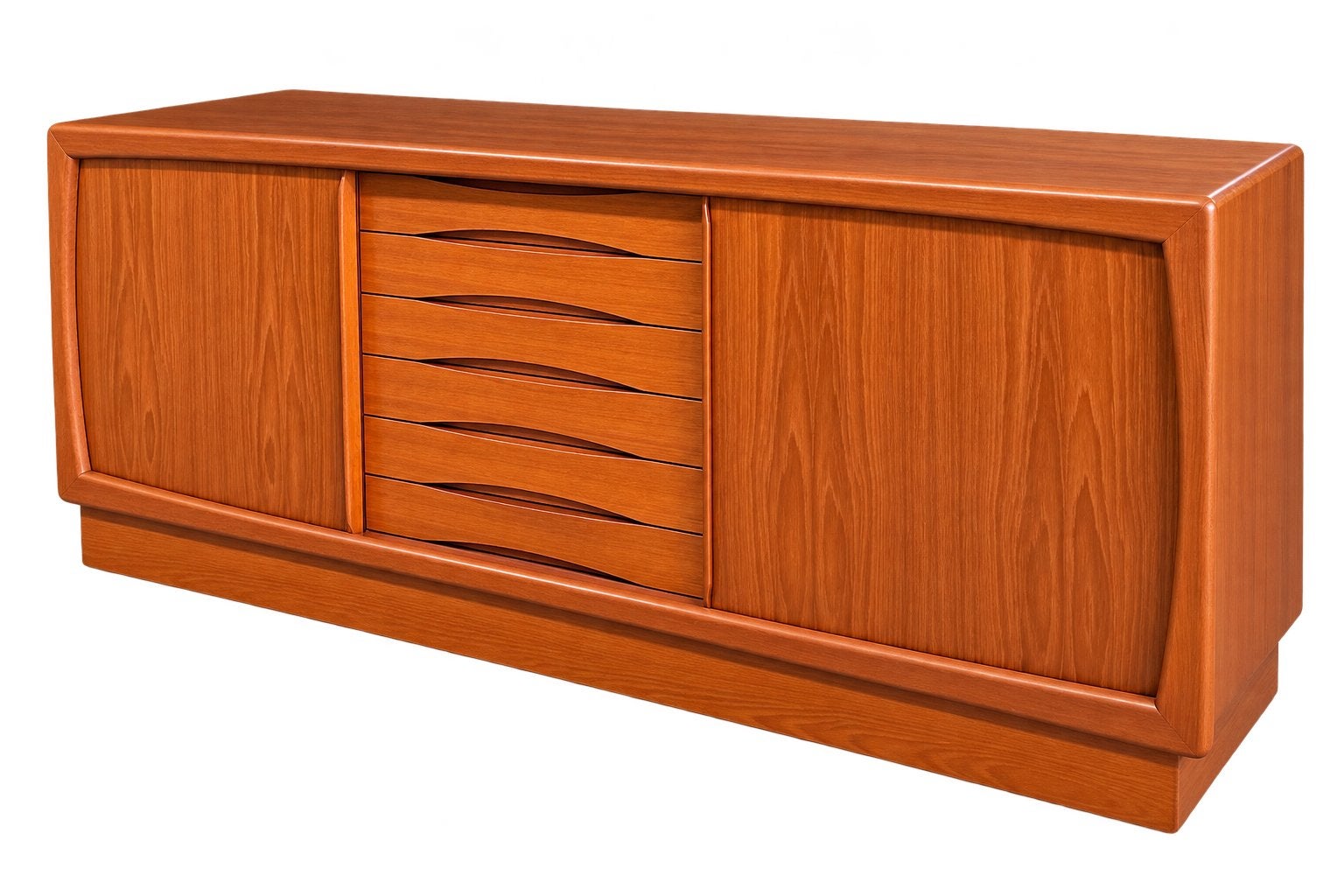Vintage dressoir teak deens lowboard, Ophalen, Gebruikt, C, X