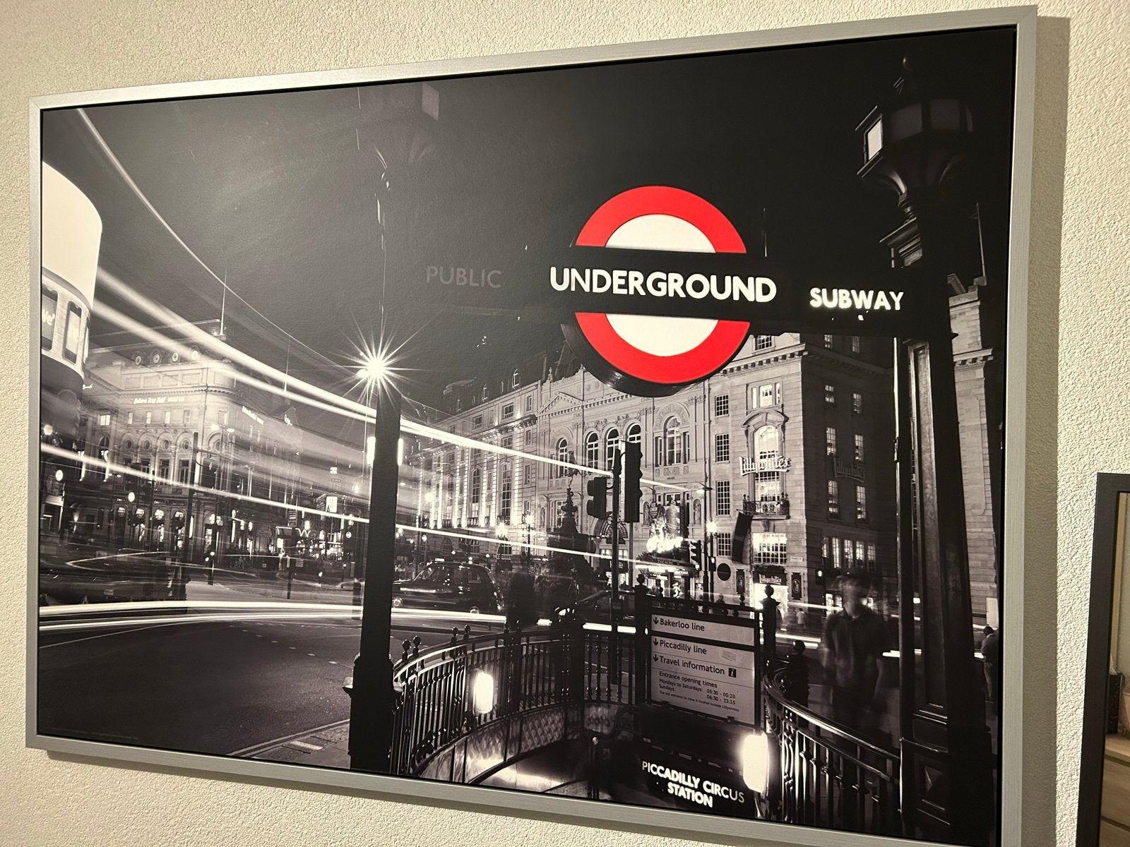 Schilderij - Canvas Londen, Ophalen, 125 cm of meer, Zo goed als nieuw, Schilderij