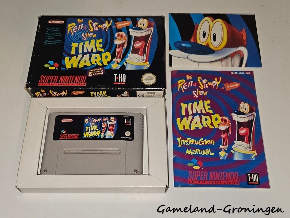 The Ren & Stimpy Show Time Warp (SNES) Compleet, Spelcomputers en Games, Games | Nintendo Super NES, Gebruikt, -, -, 1 speler